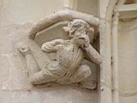 Blois, Chateau, Aile Louis XII, Cul-de-lampe, Homme (2)